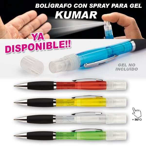 BOLIGRAFO KUMAR CON SPRAY