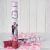 Cañón confeti pétalos rosa Pop&Fun caricia 38cm