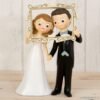 Figura para tartas de Bodas Novios con Photocall 23cm