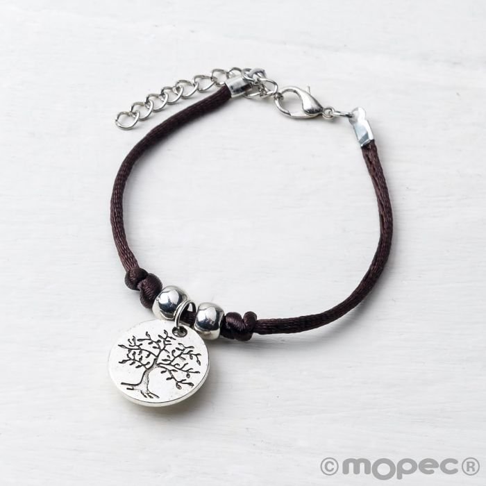 Pulsera con medalla de árbol life is a gift Pack 4