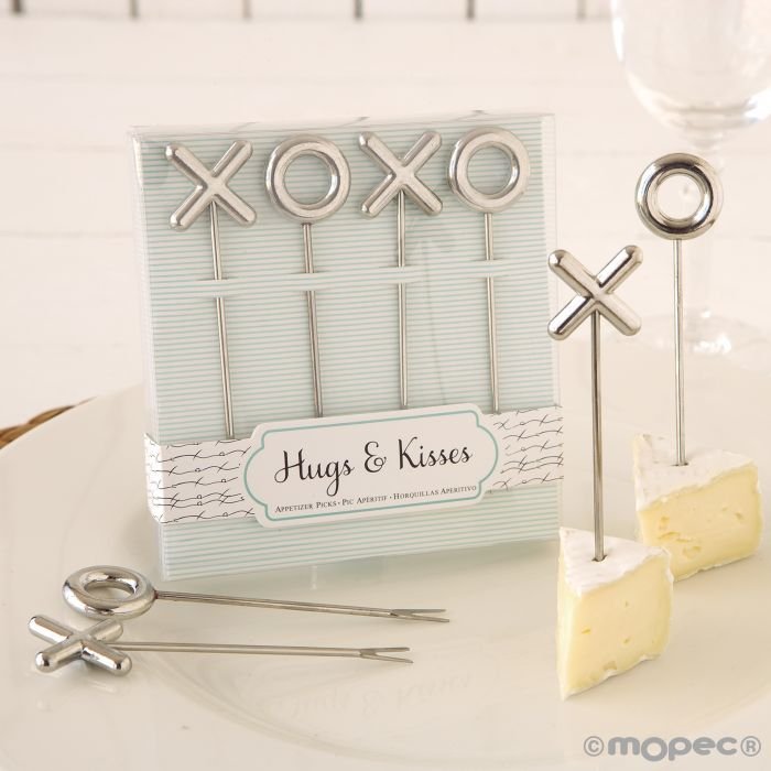 Set 4 pinchos aperitivo en caja regalo