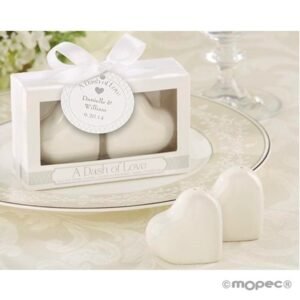 Set salero y pimentero Corazón en caja regalo